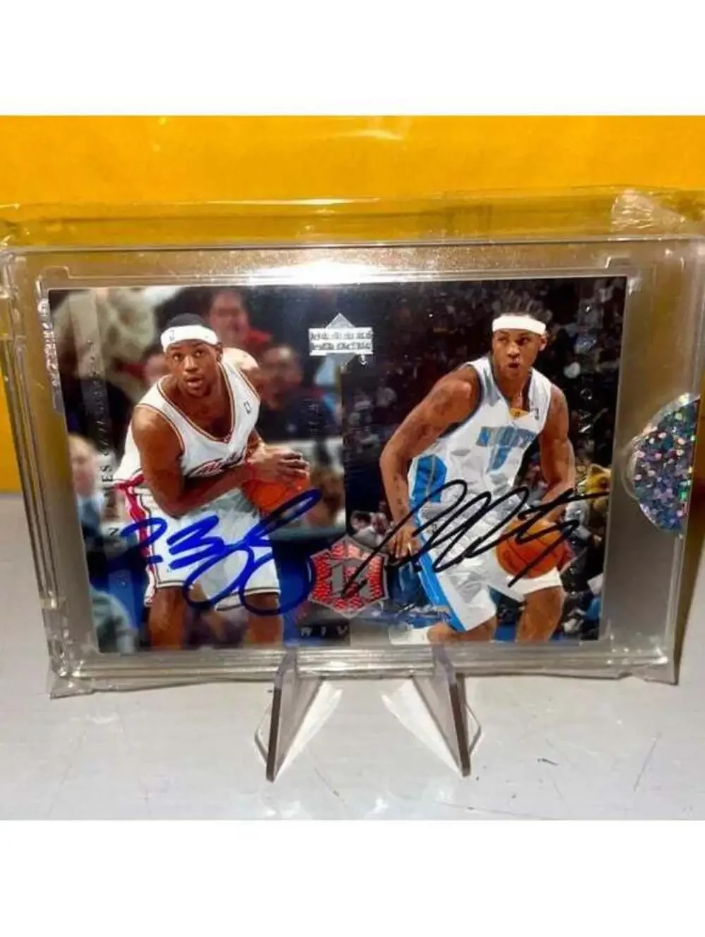 Lebron James Carmelo Anthony Rookie Rivals Auto SIGNED ENCASED 1/1 LEGENDÄRY